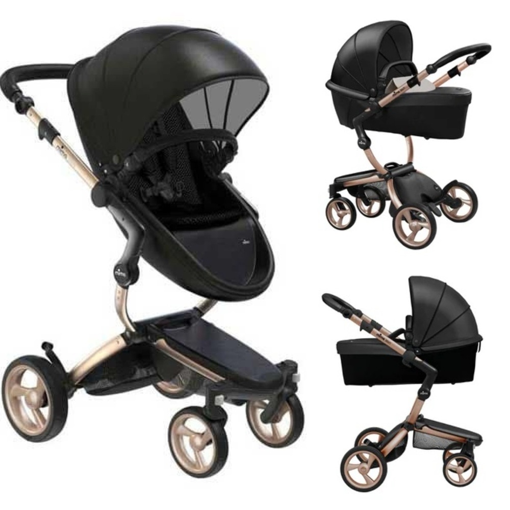 Mima Xari Stroller rose gold bassinet complete set
